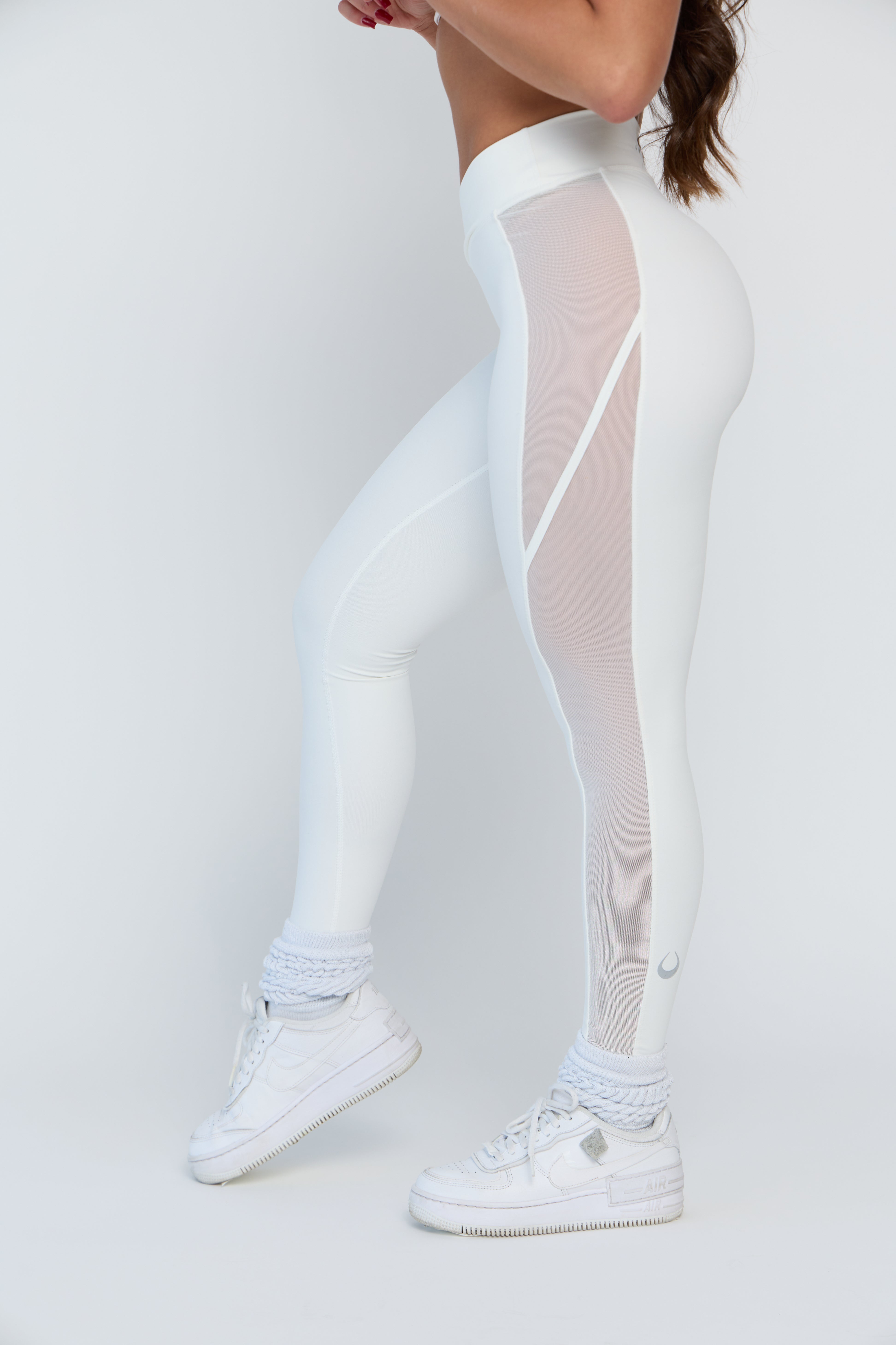 Semi Sheer V-Waist Leggings