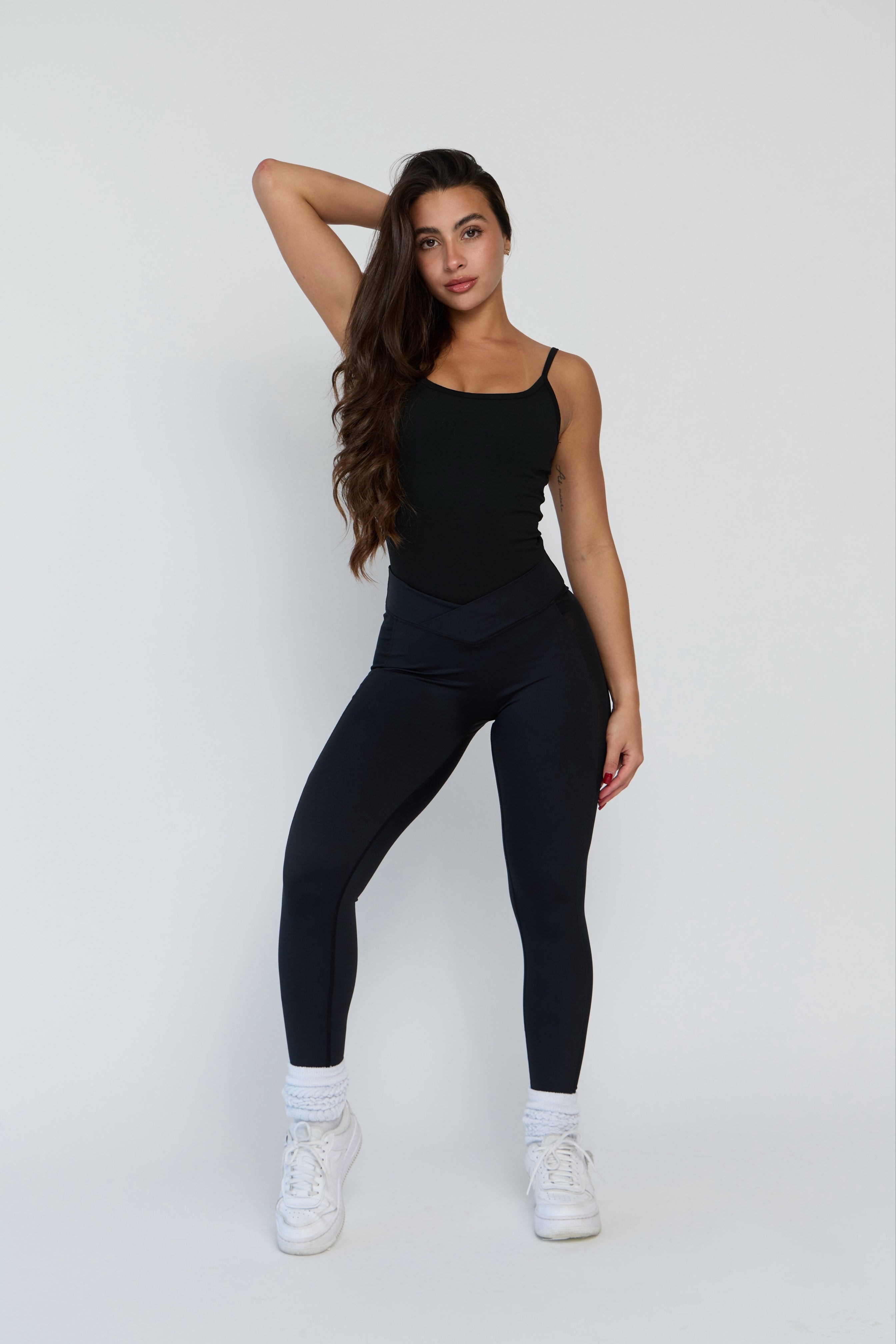 Semi Sheer V-Waist Leggings